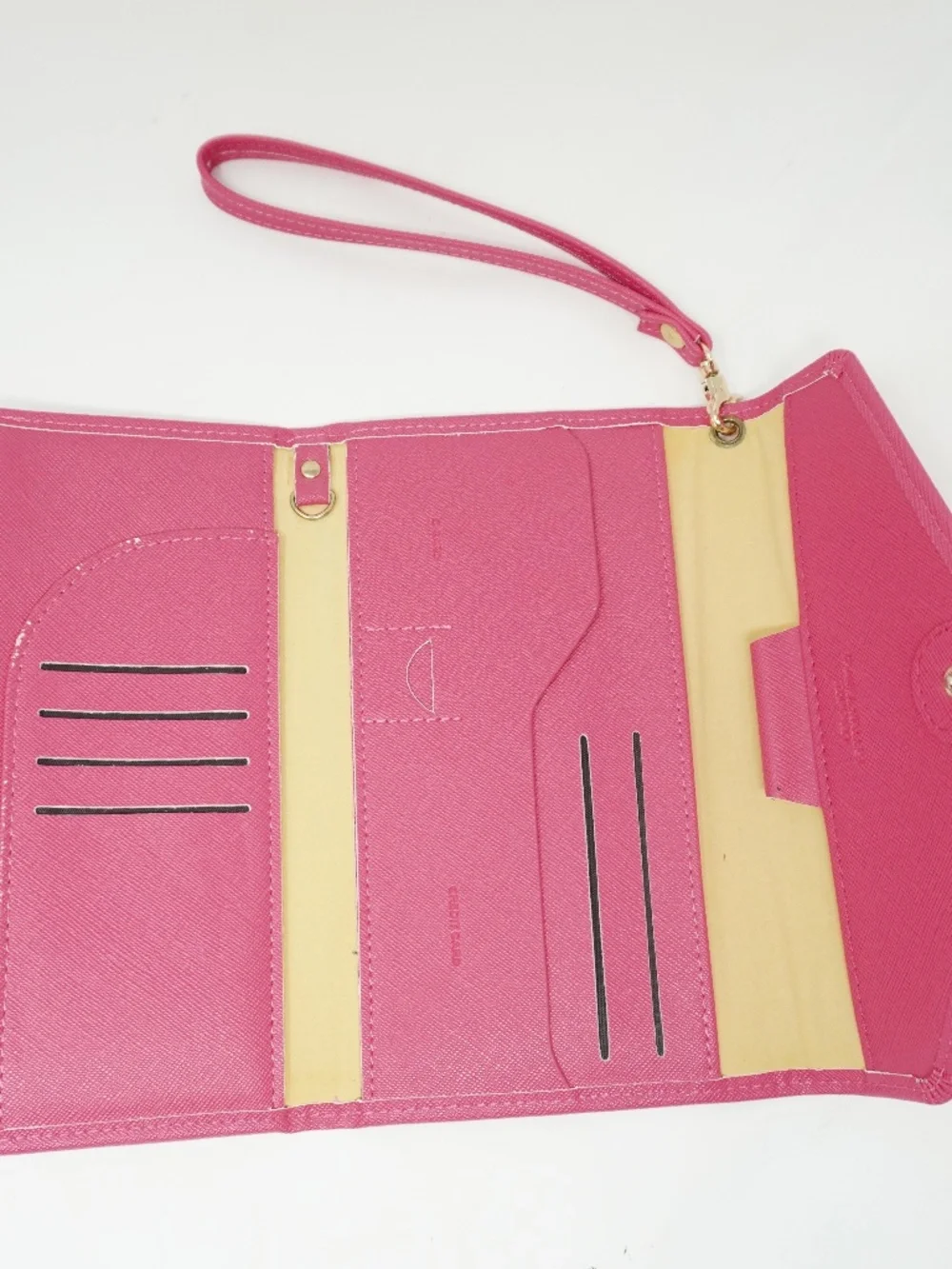 Pink Leather Travel Waristlet/Wallet Passport Holder - Picture 2 of 4